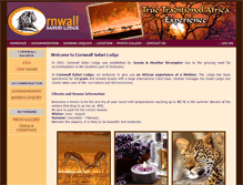 Tablet Screenshot of cornwallsafaris.co.za